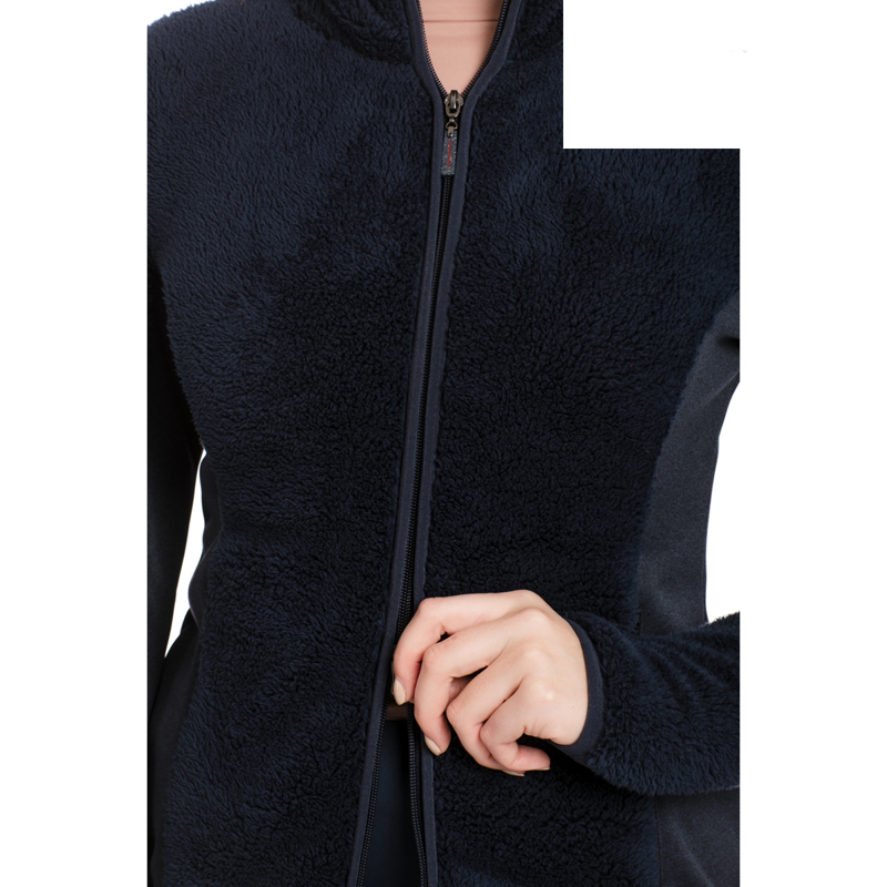 Horseware Ladies Cardi Cozy Fleece - Navy-2